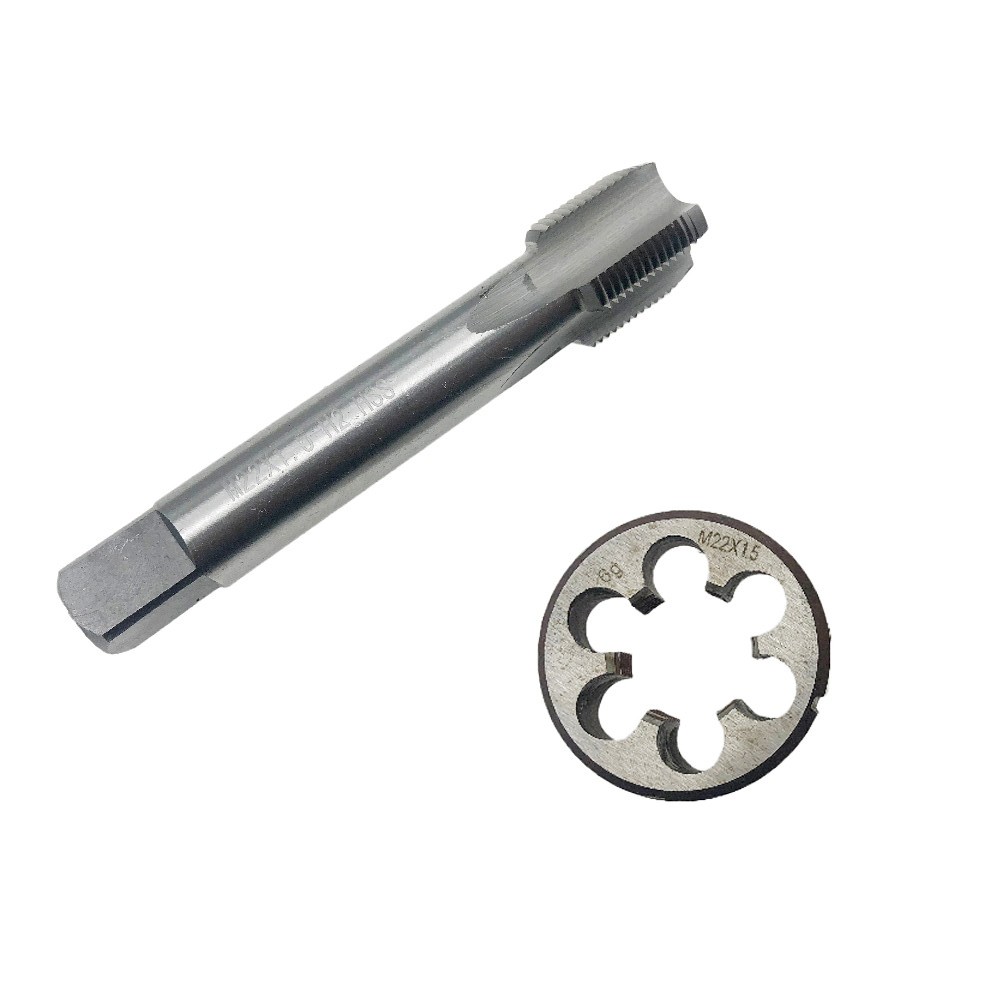 M22X1.5mm Tap and Die Set RH Right Hand Thread High Speed Steel