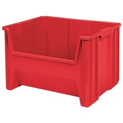 Akro-Mils 13017Red Stacking Bin, 15-1/4 In L X 19-7/8 In W X 12-1/2 In H, Red,