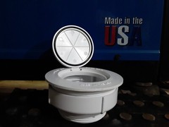 3″ X 4″ PVC Sewer Cleanout Cap Adapter, Pop Up Sewer Relief Cap Adapter,