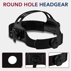 TRQWH True Color Auto Darkening Welding Helmet with Light & Helmet Headband
