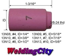 WeldingCity® 10-pk Ceramic Cup Nozzle 13N11 #7 7/16 TIG Welding Torch 9/20/25 US