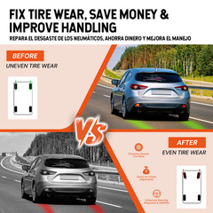 2Pcs Wheel Toe Alignment Tool Plate Kit with two 5M tape measures Orange/Black