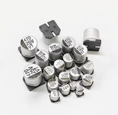 0.22µF-1000µF 6.3/10/16/25/35/50/63/100/400V SMD Aluminum Electrolytic Capacitor