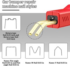 Portable Vehicle Plastic Welder Gun Kit for Bumper Repair – 200 Staples Included