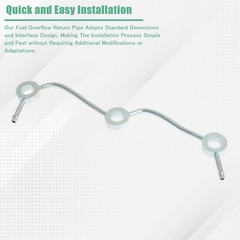 Aftermarket Quality Fuel Overflow Return Pipe for Kubota D905 D1005 D1105 D1305