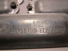 (18) Appleton Electric K50 Industrial Grade Iron Conduit Body Covers 1/2″ Hub