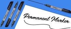 36 Pack Permanent Markers Fine Tip, Black Permanent Marker Pens for Office,