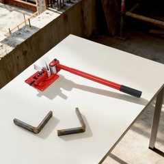 Red 90° Manual Flat Bar Bender,Sheet Metal Bending Tool,0–5mm Metal Bending Tool