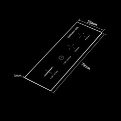 Microscope Stage Micrometer Calibration Slide 0.01mm with 4 Scales