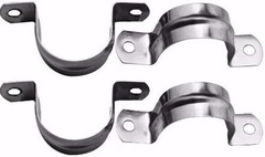 Heavy Duty 1″ Steel Pipe Hanger Clamps – Pack of 4 with Screws for Durability