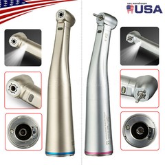 Dental 1:1 /1:5 LED Fiber Optic Contra Angle Handpiece Inner Spray Yabangbang st