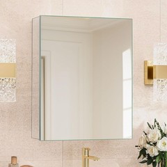 HABIUBIU 20 x 26 in Medicine Cabinet Mirror,Bathroom 20 x 26 inches, Silvery