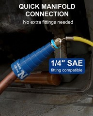 Hands-Free Nitrogen Purge Tool for HVAC Brazing – Low-Pressure, Multi-Size O-Rin