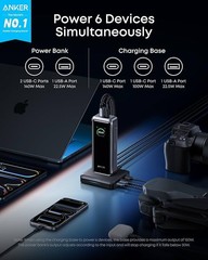 26K 300W Anker Prime Power Bank and Charging Base 26,250mAh 300W Max with Base