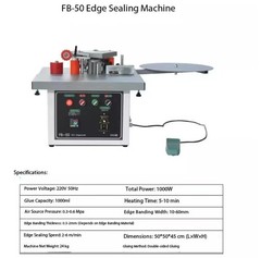 Compact Portable Home-Use Edge Banding Machine for Curved and Straight Edges