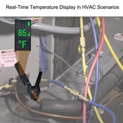 High Precision Clamp-On Thermometer – -58°F to 302°F for Refrigeration Experts