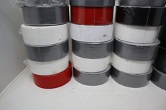 Wholesale Bulk Lot of 23 Rolls 2″ 3″ Tape Various Types & Colors Gray White Red