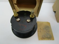 Vtg GEO FINDER Above All Metal Detector Sensitivity Battery Meter 221PL 0-200 uA