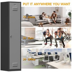 Metal Storage Cabinet Metal Locker with Door For Employees Office School Gym