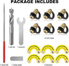Magicfour Fuel Gas Can Vent Caps, 6 Pack Fuel Gas Tank Vent Caps Gas Can Replace