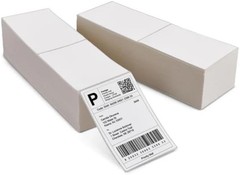Fanfold 4 x 6 Direct Thermal Shipping Labels (2 Stacks – 4000 Total Labels)