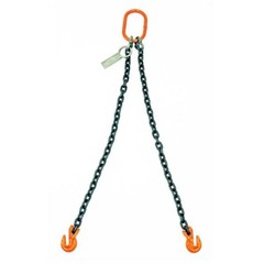 NEW! Mazzella Lifting B151100 6′ Double Leg Chain Sling W/ Grab Hook!!