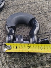 (QTY 2) JEXTRA FM950 5497: 3/4 inch Screw Pin Anchor Shackles 4.75T WLL 19T BLL