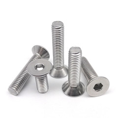 10/50Pcs M3 M4 M5 M6 M8 DIN7991 Black Grade 10.9 Steel 304 Stainless Steel Hexag