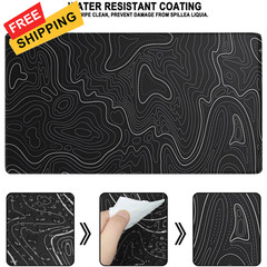 Large Gaming Mouse Pad, Waterproof Extra 31.5L x 15.7W inches, Black
