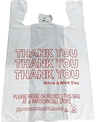T shirt plastic bags/Disposable plastic bags with handles 1/6 barrel 100 bags