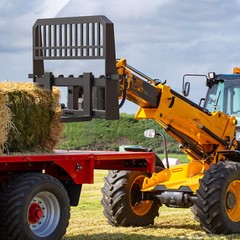 Skid Steer Tractor 45″ Frame Quick Tach Pallet Fork Attachment 4000LB Heavy Duty