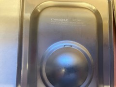Carlisle 607190C Dura-Ware 1/9 Size Soiled Stainless Steel Steam Table Pans Pk.5