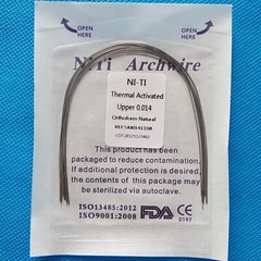 Dental Orthodontic Niti Thermal Activated Round Arch Wire Natural Form