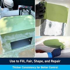 Waterproof Epoxy Filler for Fiberglass, Wood, Aluminum and Steel, Fast Drying