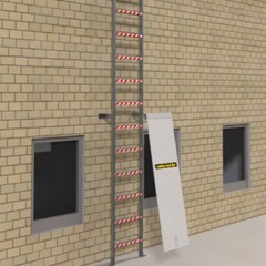Vari-Safe LADDER LOCKOUT Anti Climb Ladder Security Door for Fixed Ladders