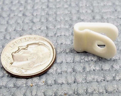 x20 SMALL 1/16 x 3/8 ESSENTRA N-1-19 WIRE CABLE CLAMP ROUND LOOP NATURAL FLAT #4