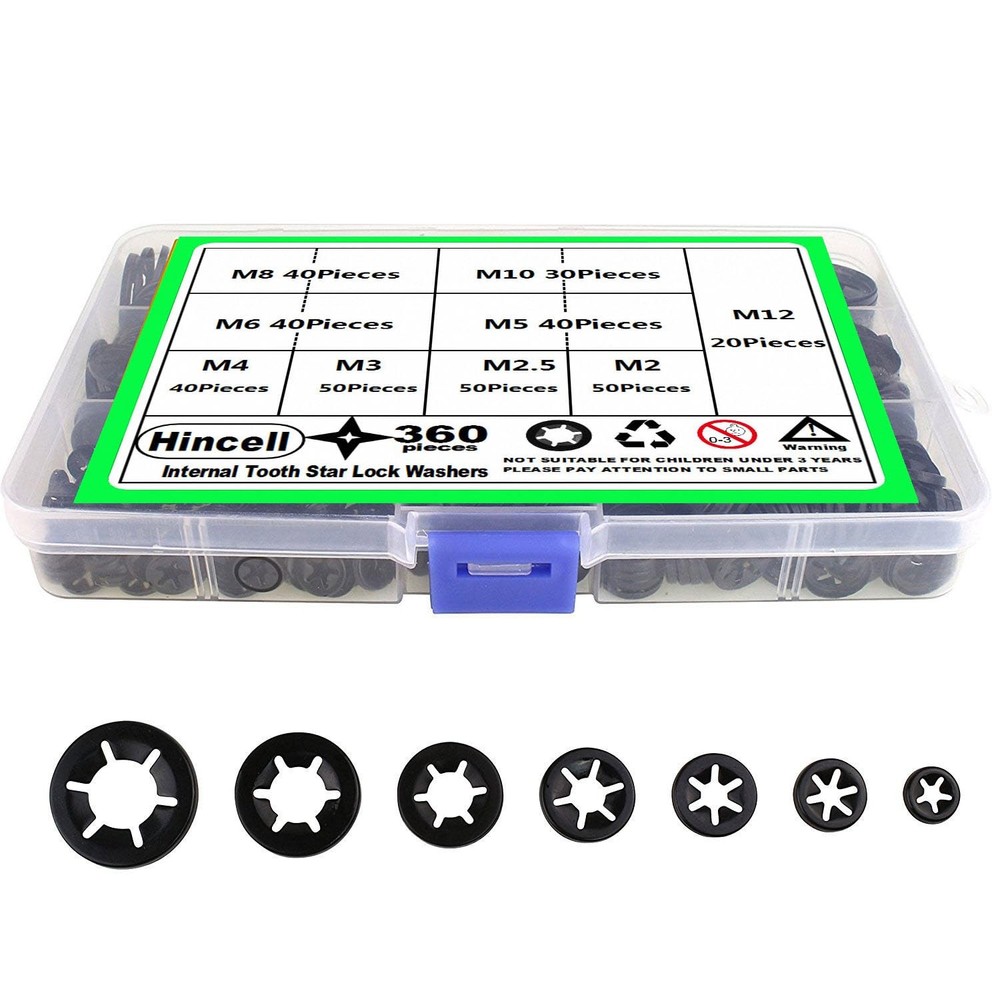 360 Pieces 9 Sizes Push Nuts Assortment, Speed Clips Retaining Clips Fasteners