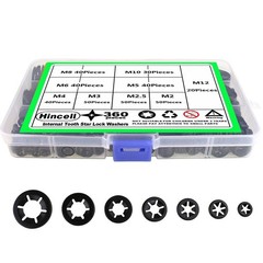 360 Pieces 9 Sizes Push Nuts Assortment, Speed Clips Retaining Clips Fasteners