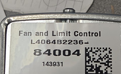 HONEYWELL 8″ FAN & LIMIT CONTROL 120V 100DEGREES F – 250DEGREES F *BRAND NEW*