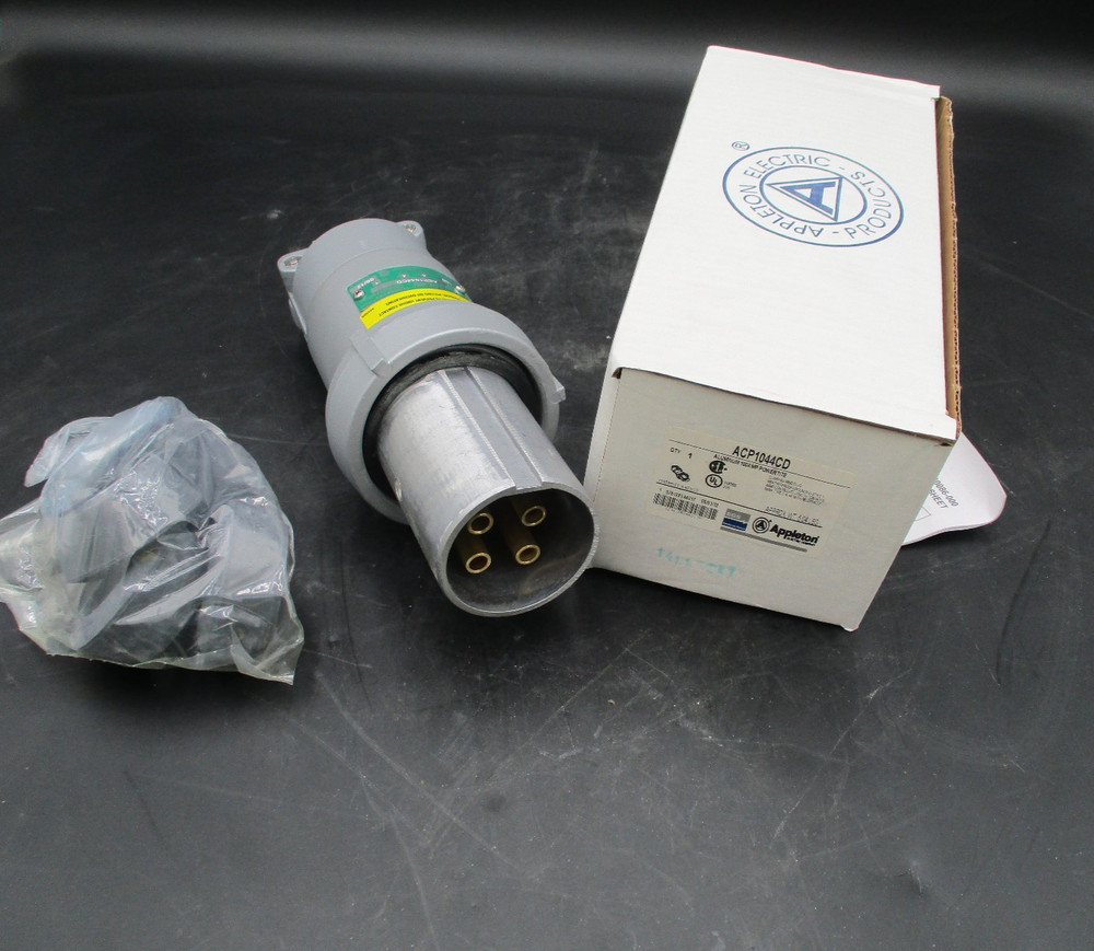APPLETON 100 AMP 4W 4P PLUG ACP1044CD NEW IN BOX MATES WITH ADR1044