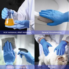 Disposable Nitrile Exam Gloves 100 Pack Medical Powder Latex Free Food Cleaning