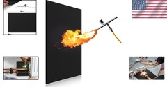 High Temp 9x12in Carbon Felt Insulation Blanket – Fire Protection Up to 1800°F