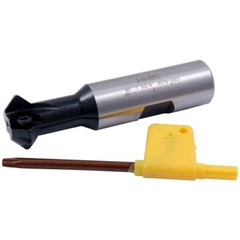 45 DEGREE 1″ X 3/4 SHANK 2-INSERT INDEXABLE CHAMERING END MILL (2076-0001)