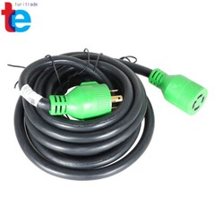 Generator Extension Cord 15 Ft 4 Prong Power Cable 10 4 30 Amp Adapter Plug