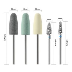 Dental Bur Resin Base Hidden Denture Polishing Acrylic HP for Straight Handpiece