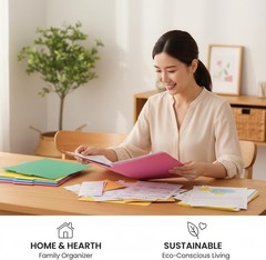 Vibrant Colored File Folders – 8 Pack 1/3 Cut Tabs for Efficient Organization