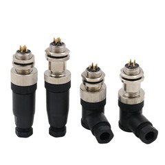 PG7 M12 Sensor Connector 4/5/8/12 Pin Male/Female Straight/Right Angle Plug IP67