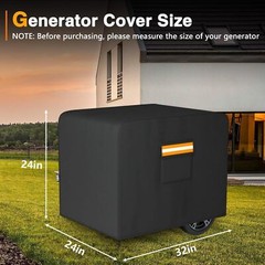 Generator Cover for Most Generators 5000-10000 Watt 32’’L x 24’’W x 24’’H 420D