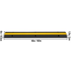4 Pack Heavy Duty Cable Protector Ramps 22046 LBS Load Capacity Driveway