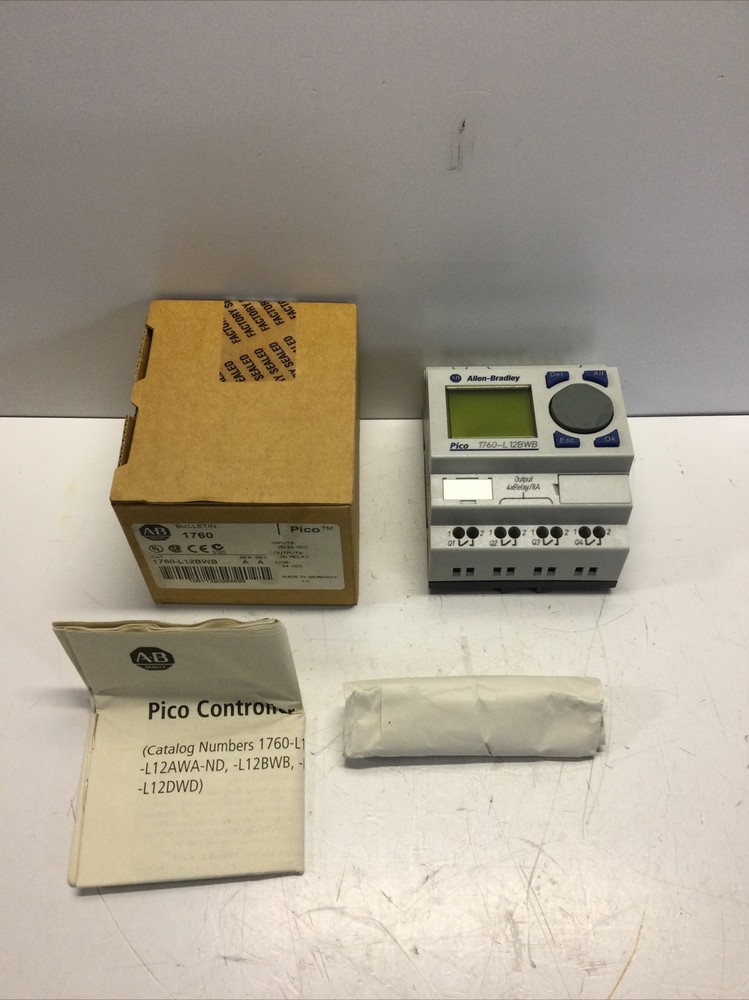 NEW, ALLEN BRADLEY, 1760-L12BWB, PICO CONTROLLER, SERIES A, 24VDC. (9K-4)